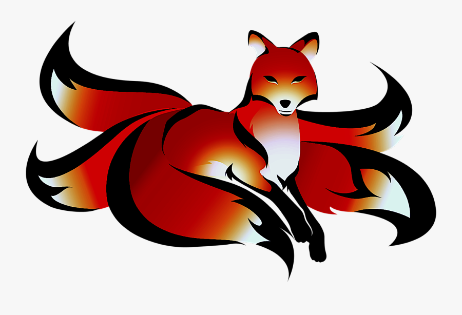 Clip Art Give Us A Call - Red Kitsune, Transparent Clipart