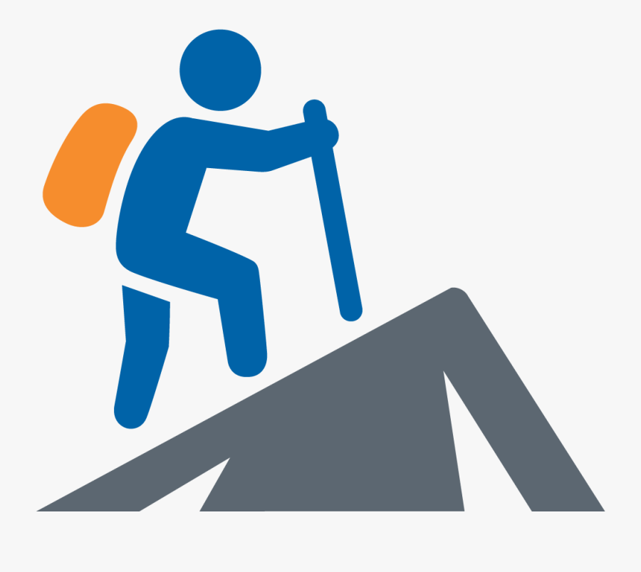 Mountain Hiking Icon, Transparent Clipart