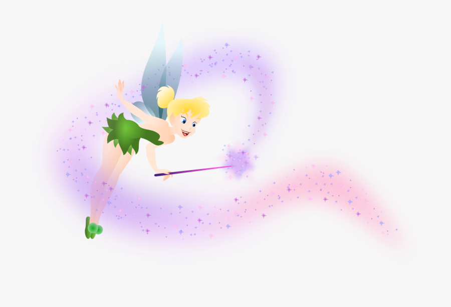 Tinker Bell Disney Fairies Pixie Dust Clip Art - Tinkerbell With Pixie Dust, Transparent Clipart