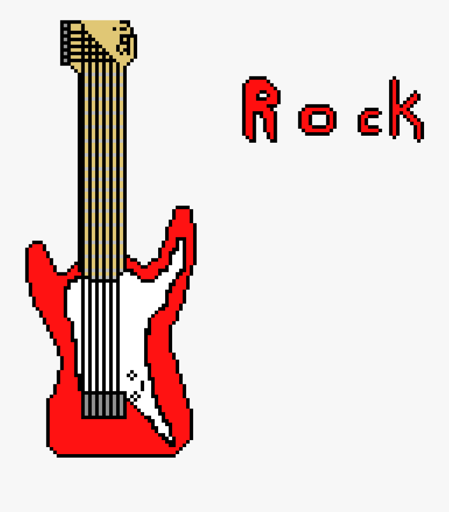 Rock & Roll Clipart , Png Download - Pixel Art Rock N Roll, Transparent Clipart