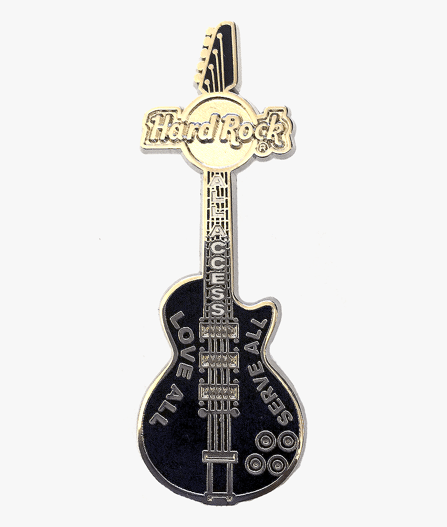 Transparent Rock Guitar Clipart - Hard Rock Guitar Pin, Transparent Clipart