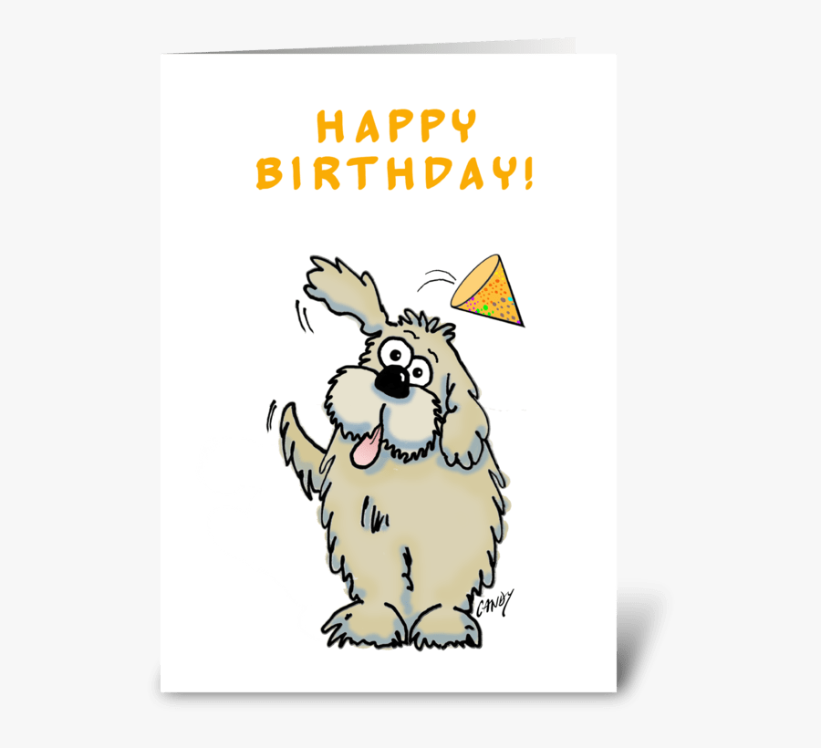 Happy Birthday Dog - Happy Birthday Cartoon Dog, Transparent Clipart