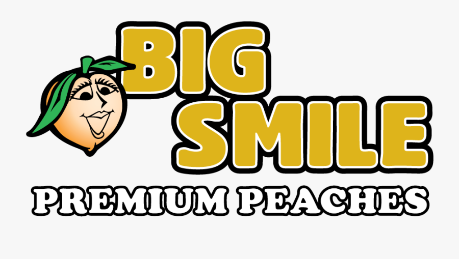 Big Smile Peaches Logo, Transparent Clipart