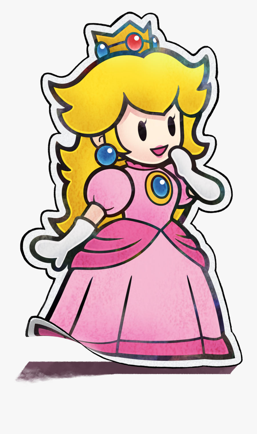 Mario And Luigi Paper Jam Princess Peach, Transparent Clipart
