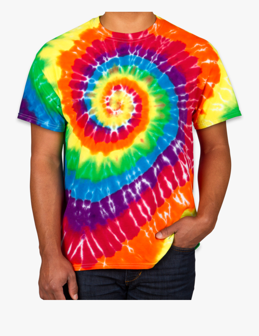 Rainbow Dye T Shirt, Transparent Clipart