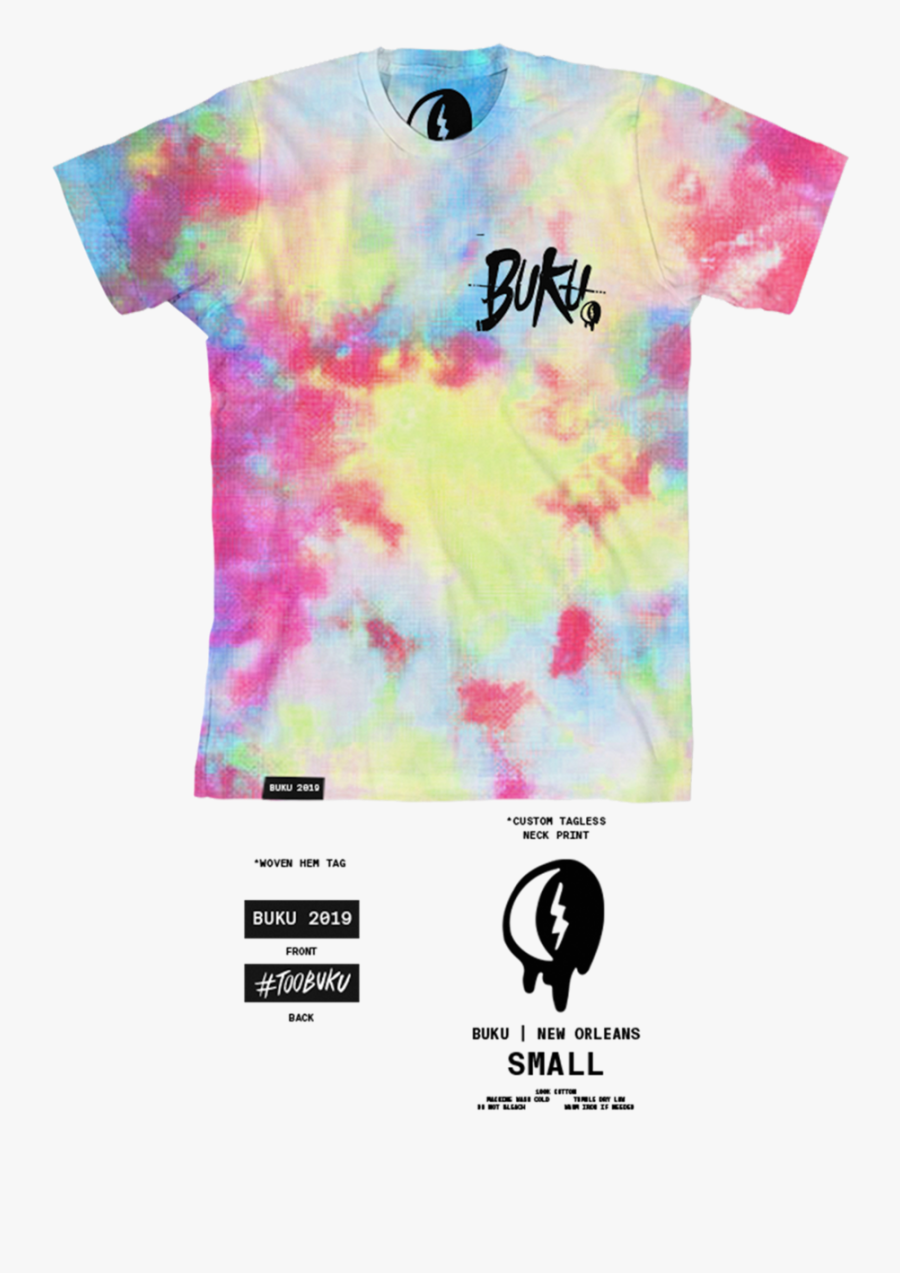 Buku Tie Dye T Shirt, Transparent Clipart