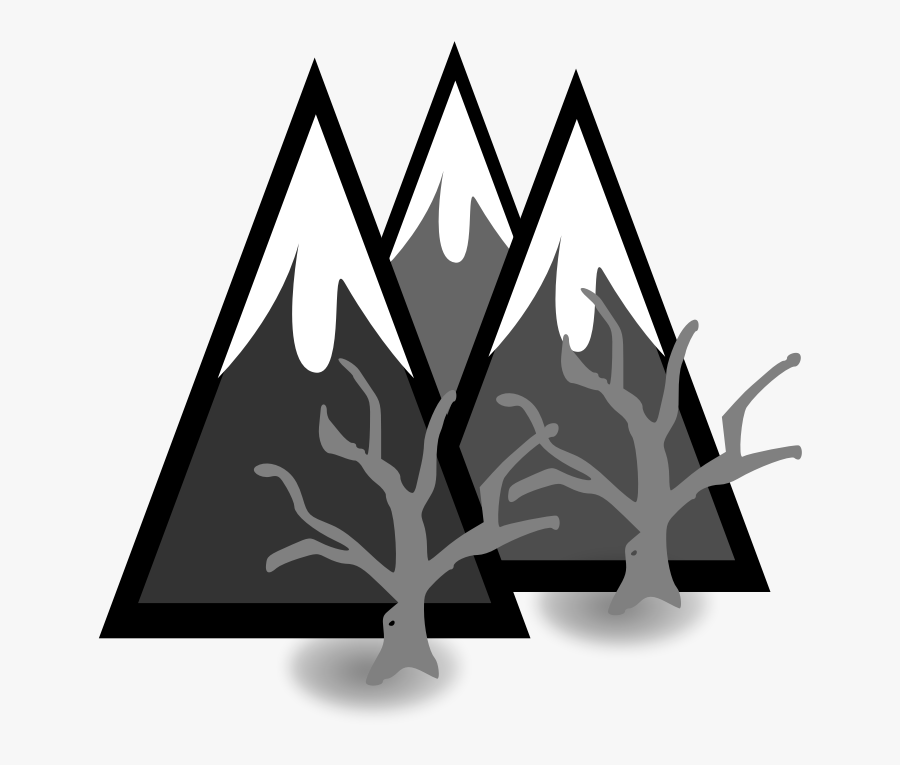 Dead Forest Mountains - Free Favicon Mountain, Transparent Clipart