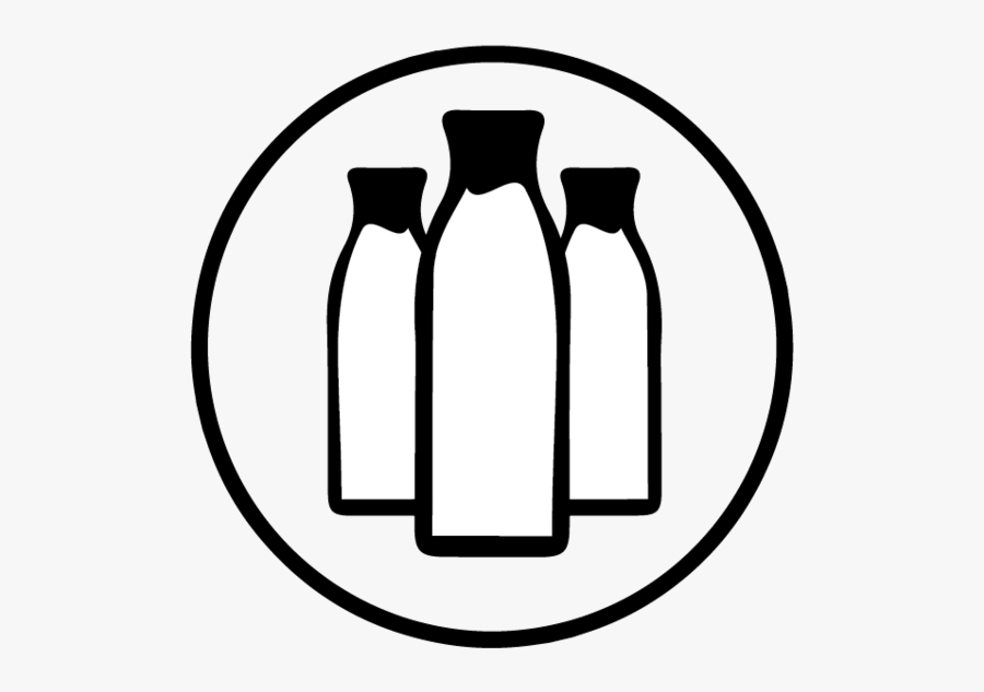 Milk-bottles - Milk Bottle Clipart Png, Transparent Clipart
