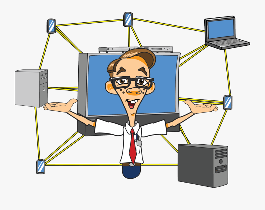 Computer Network, Transparent Clipart