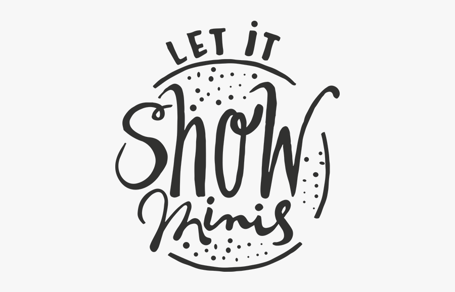 Let It Snow Minis Word Art, Transparent Clipart