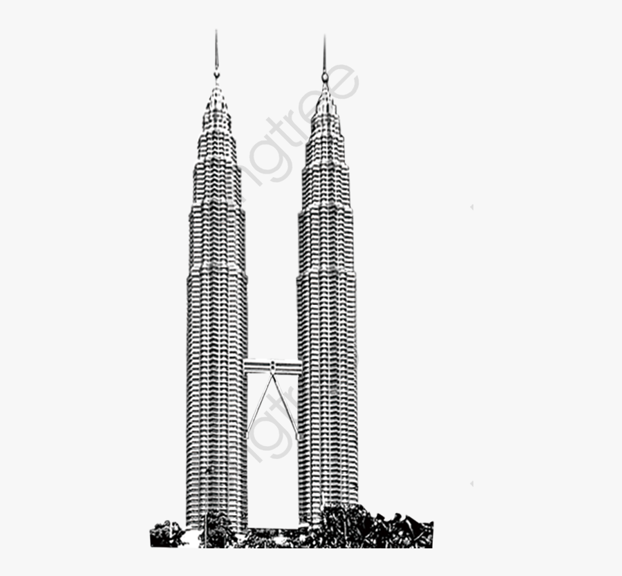 Transparent Tall Building Clipart - Petronas Twin Towers Png, Transparent Clipart