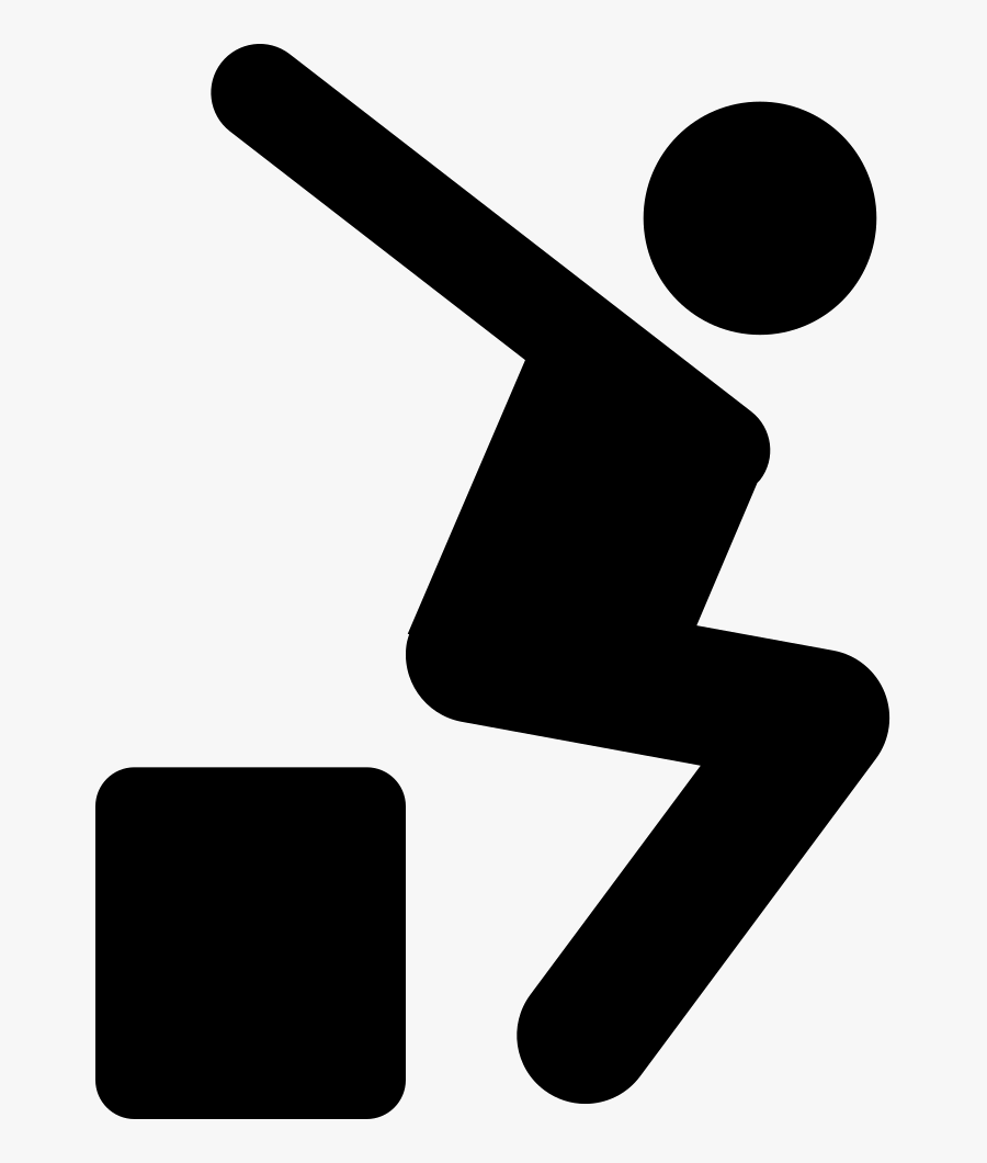 Parkour Silhouette Of Extreme Sport - Parkour Icon Png, Transparent Clipart