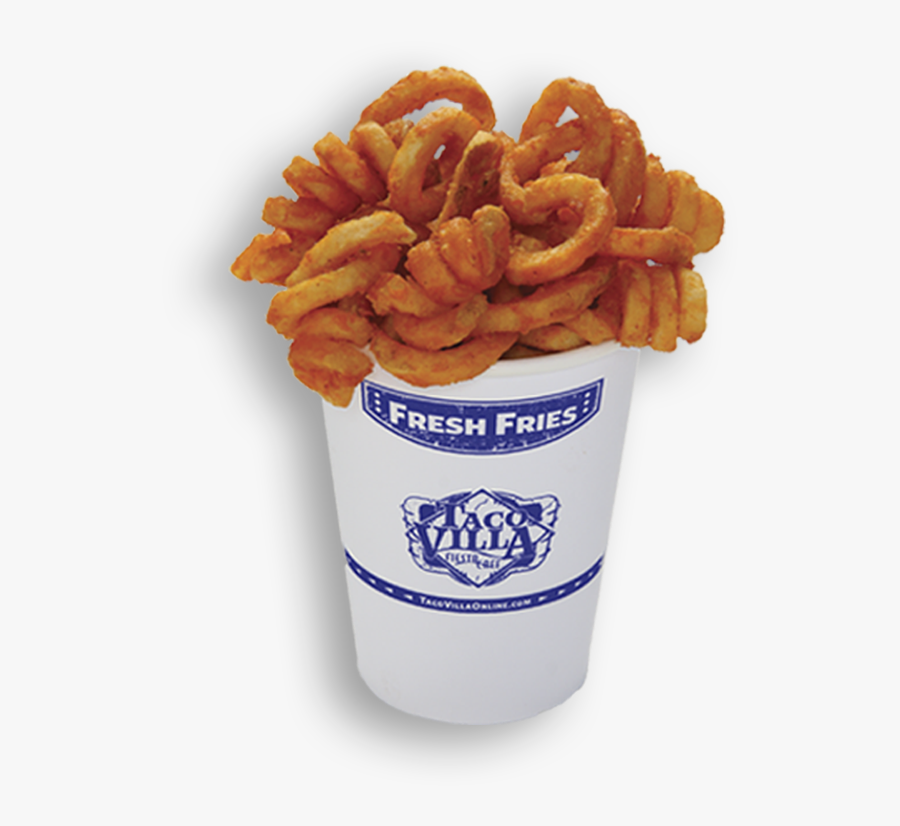 Taco Villa Curly Fries, Transparent Clipart