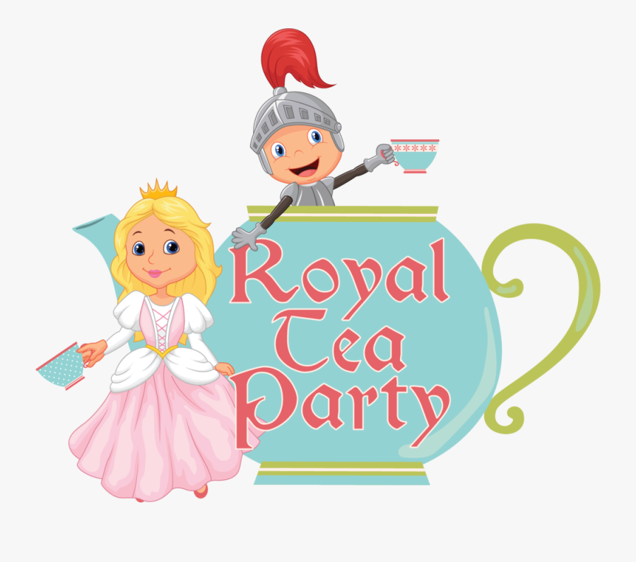 Royal Tea Party Cartoon, Transparent Clipart