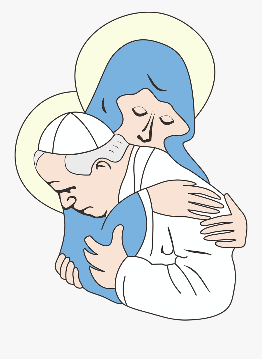 John Paul 2, Pope, Maria, Our Lady, Religion, Halo - Png Joao Paulo Ii Desenhado, Transparent Clipart