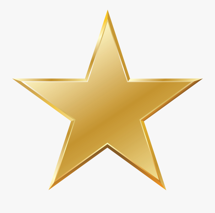 Star Gold Clip Art - Clipart Gold Star Png, Transparent Clipart