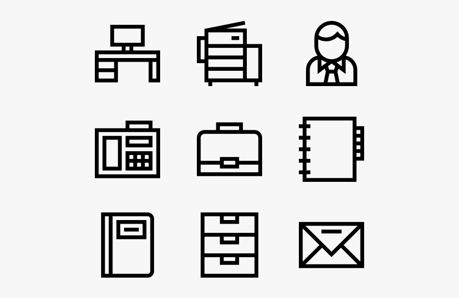 Workplace - Museum Icons, Transparent Clipart