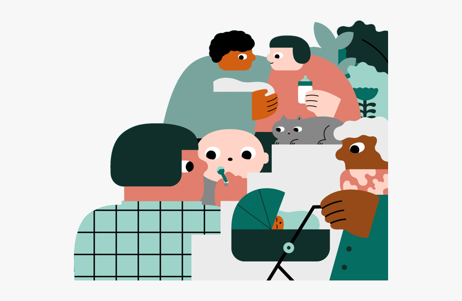 Work Family Nytimes Illustration, Transparent Clipart