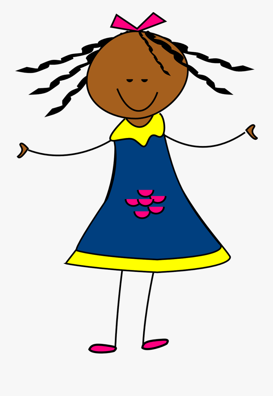 Happy Girl Child - Doll Clip Art , Free Transparent Clipart - ClipartKey