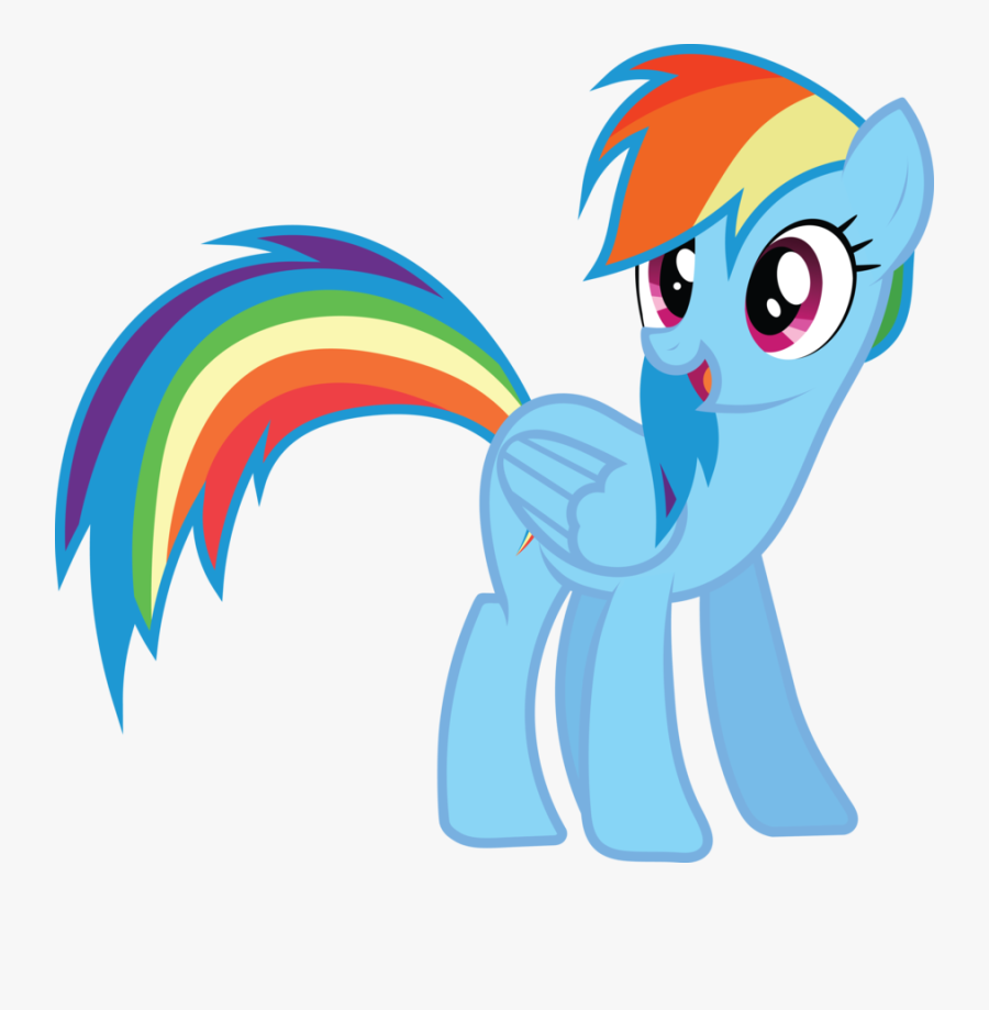 My Little Pony Rainbow Dash Happy, Transparent Clipart