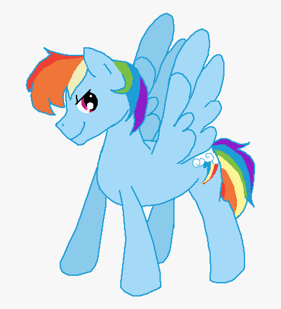 Male Rainbow Dash, Transparent Clipart