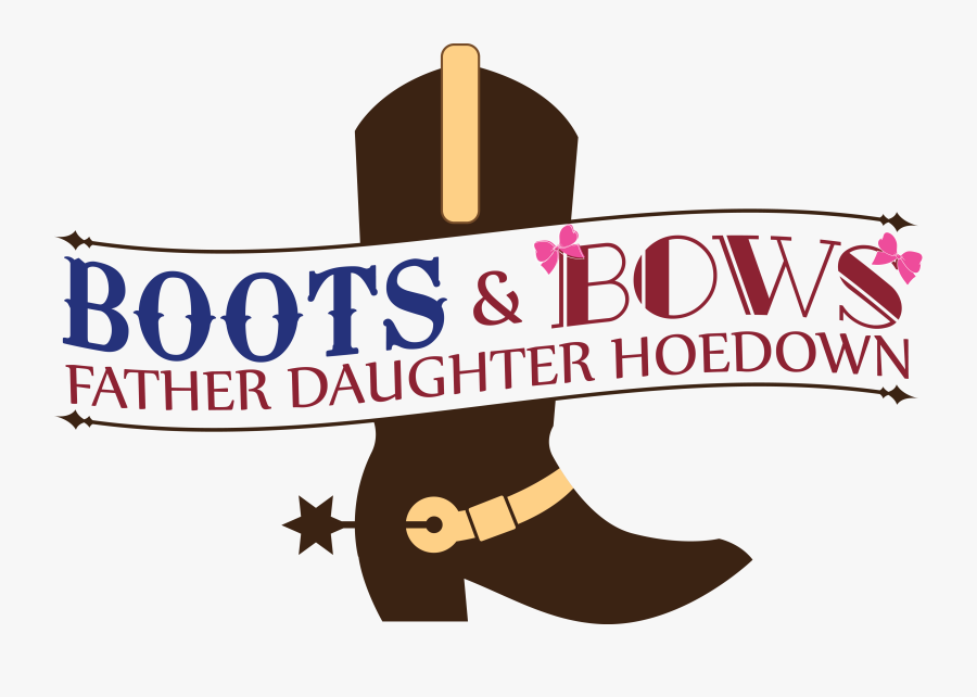 Boots And Bows Hoe Down, Transparent Clipart