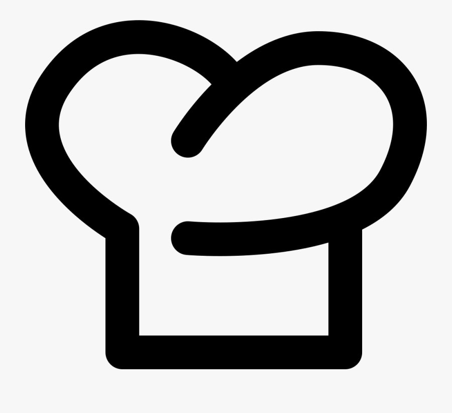 Chef Hat Outline Symbol - Chef Icon Vector Png, Transparent Clipart