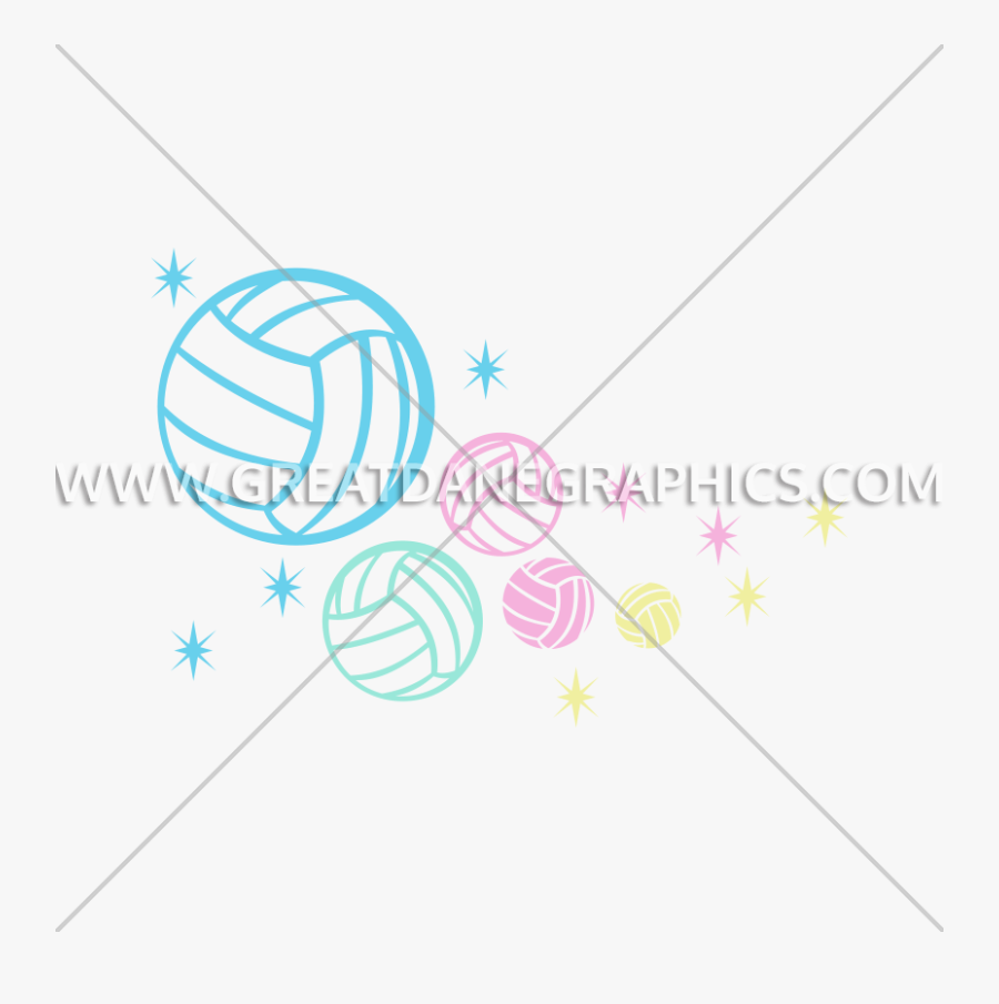Volleyball Rainbow Glow Production - Illustration, Transparent Clipart
