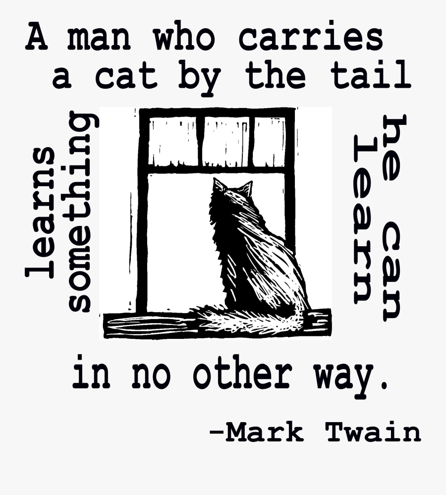 A Man Who Carries A Cat By The Tail Clip Arts - Poster, Transparent Clipart