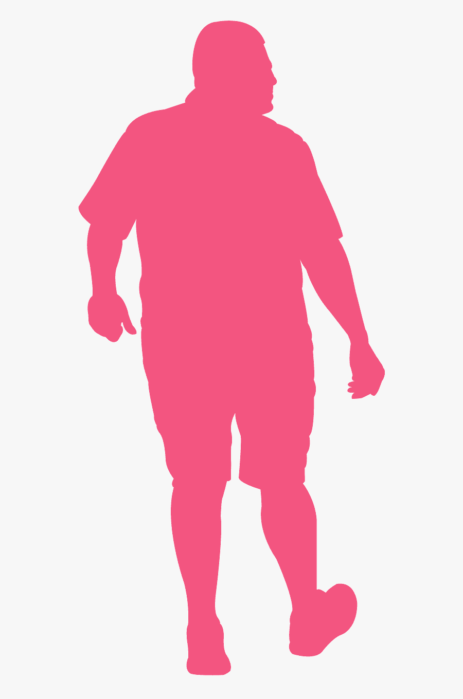 Man Walking Away Silhouette, Transparent Clipart