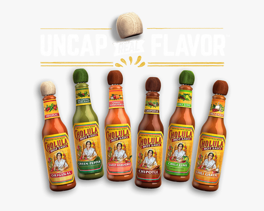 Uncap Real Flavor - Hot Sauce With Wood Top, Transparent Clipart