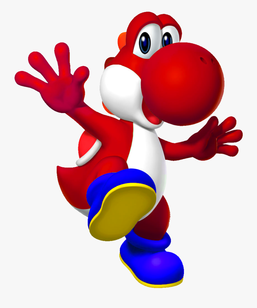 Yoshi Png Transparent Image - Super Mario Red Yoshi, Transparent Clipart