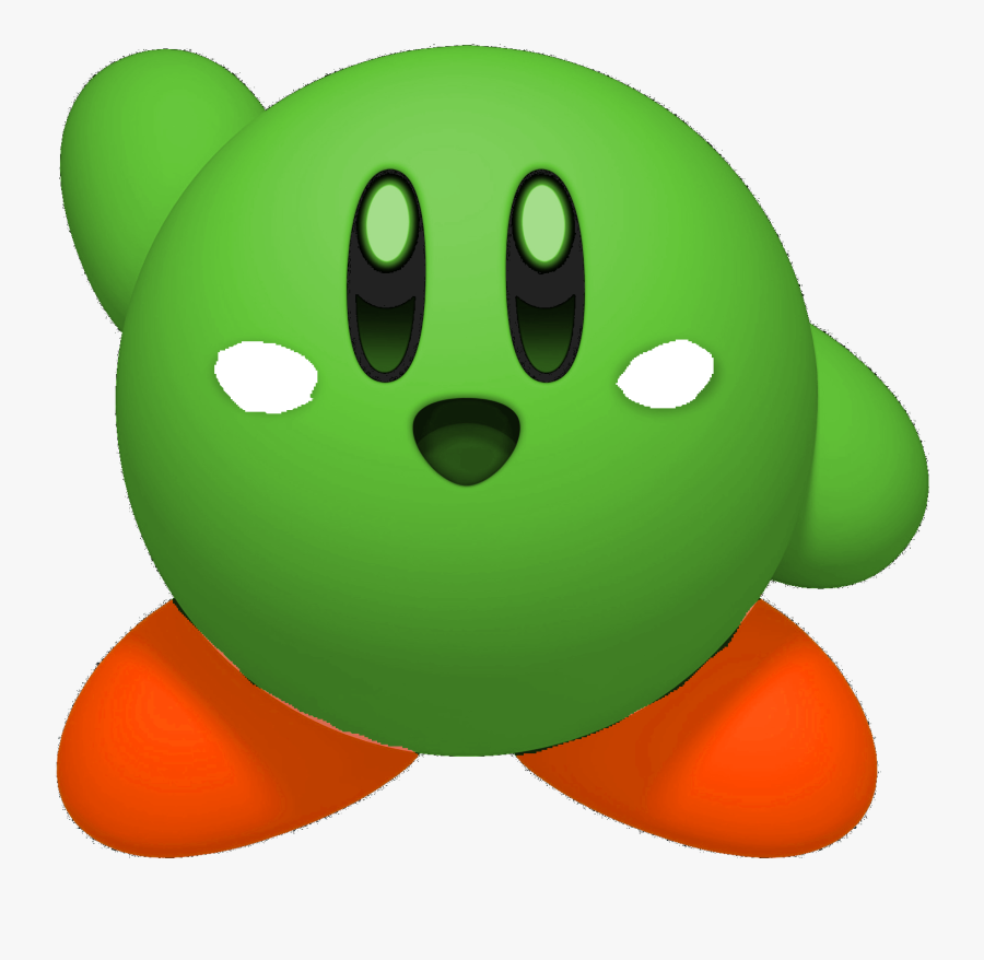 Yoshi Clipart Head - Kirby With Shrek Face, Transparent Clipart