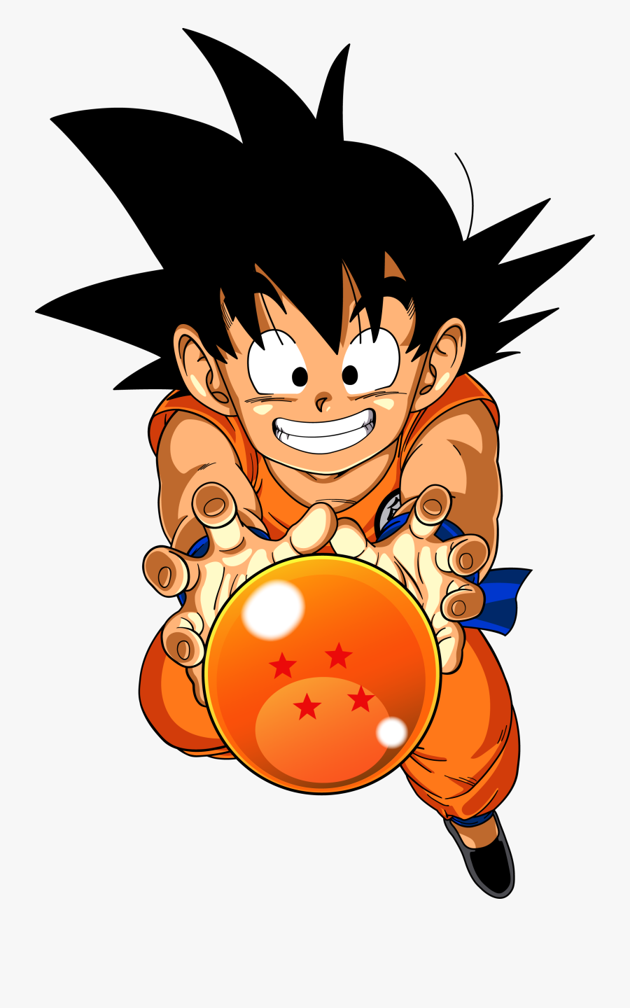 Transparent Dragon Ball Z Clipart - Goku With Dragon Balls , Free