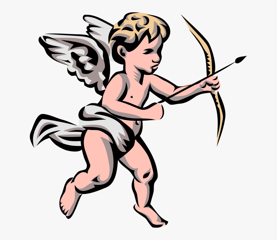 Vector Illustration Of Angelic Spiritual Cherub Angel, Transparent Clipart