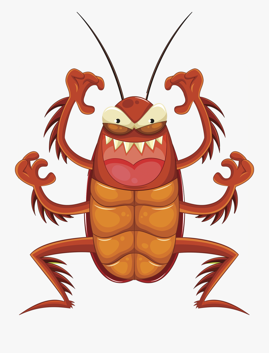 Roaches - Cartoon Cockroach, Transparent Clipart