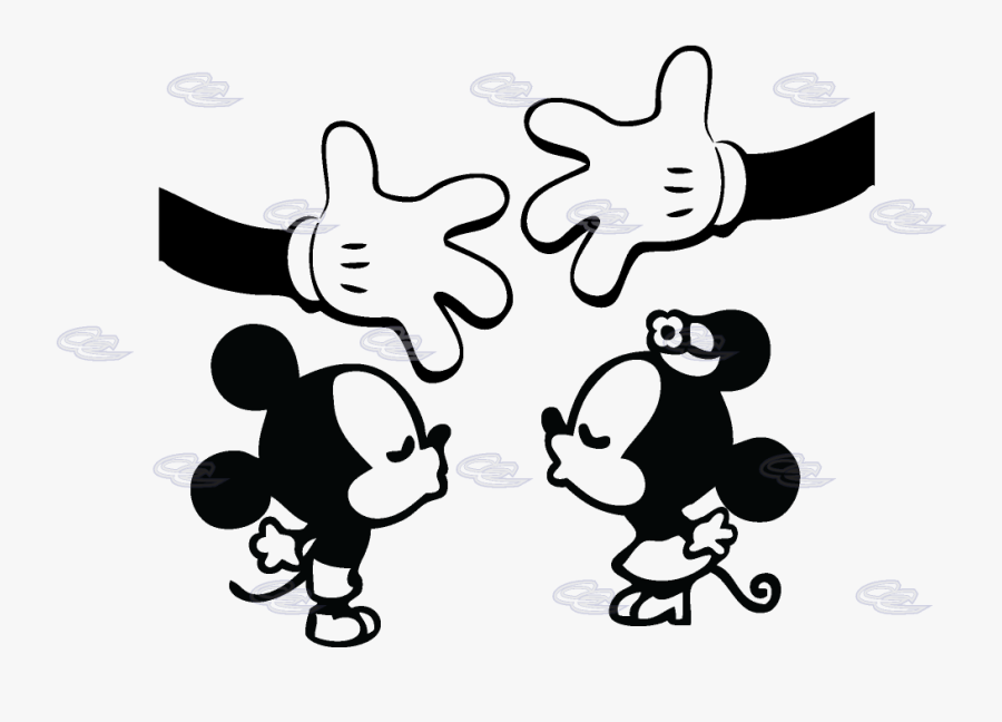 Mickey Mouse And Minnie Mouse Drawing, Transparent Clipart