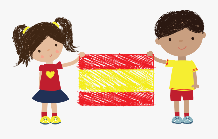 Spanish Kids Cartoon, Transparent Clipart
