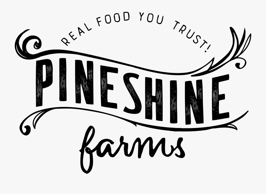 Pineshine Farms - Calligraphy, Transparent Clipart