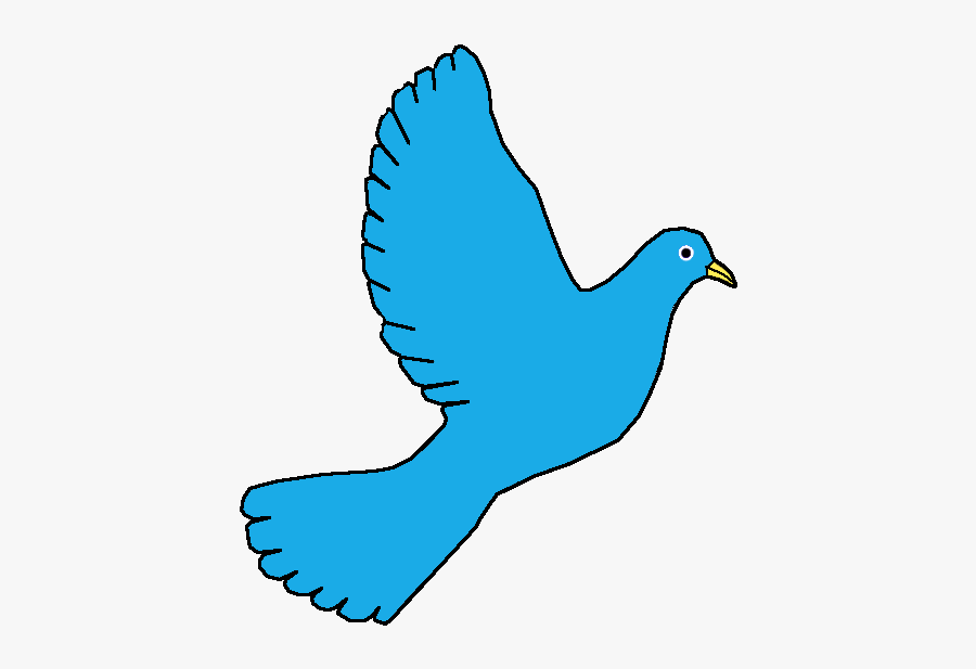 Peace Dove-blue - Blue Peace Dove Png, Transparent Clipart