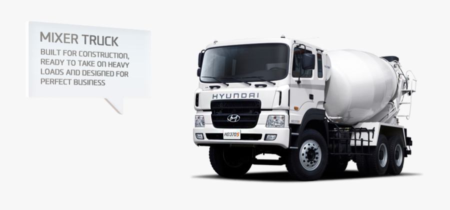 Concrete Truck Png - Hyundai, Transparent Clipart