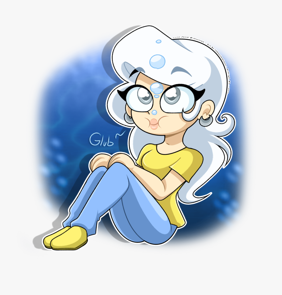 Cutie Luna Underwater - Cartoon, Transparent Clipart