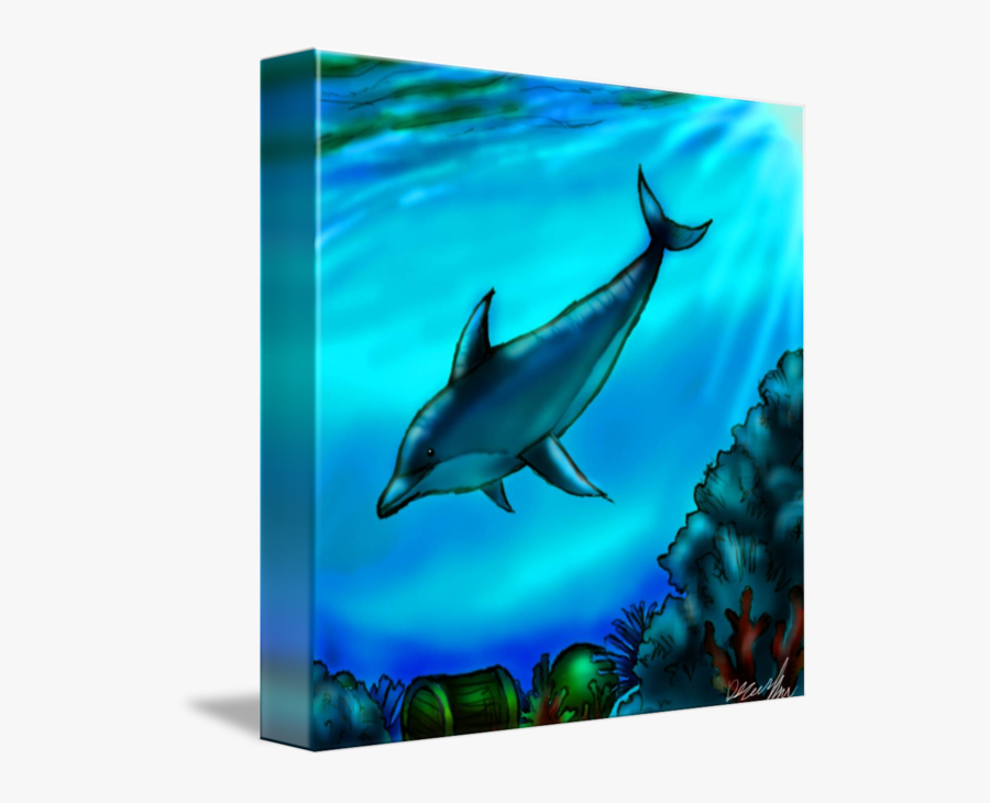 Clip Art Collection Of Free Dolphin - Common Bottlenose Dolphin, Transparent Clipart