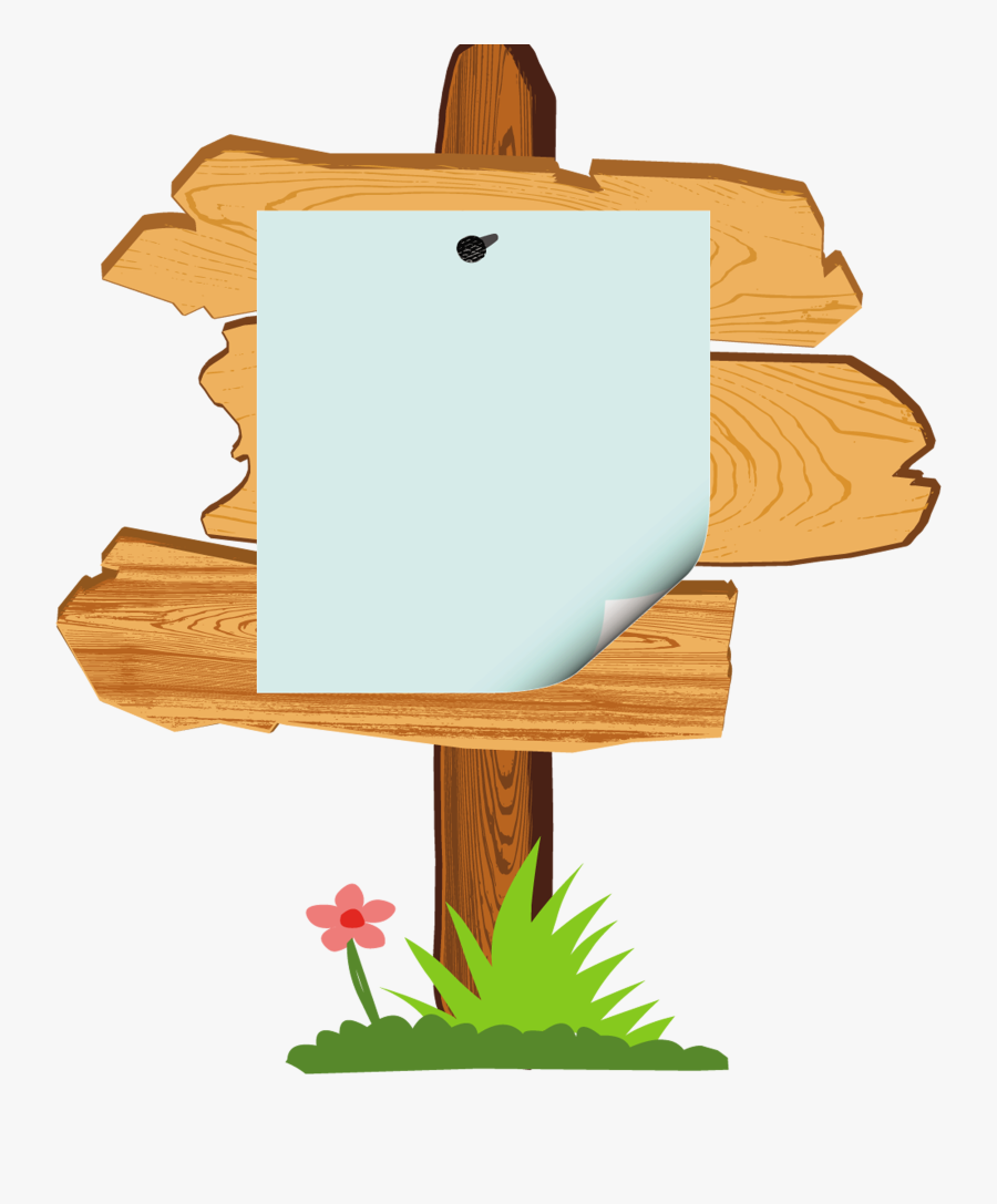 Transparent Lumber Clipart - Wood Signage Clipart, Transparent Clipart