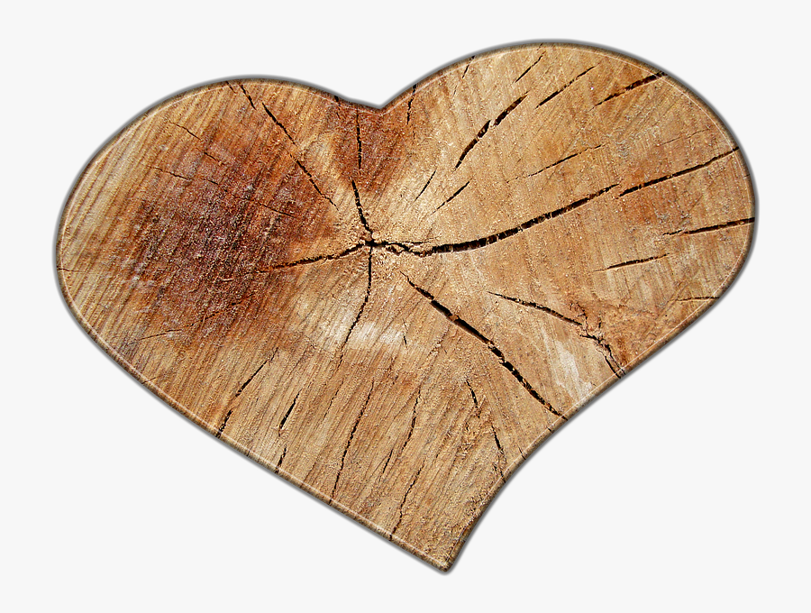 Download Love Wood Png Free Download - Wooden Heart No Background, Transparent Clipart