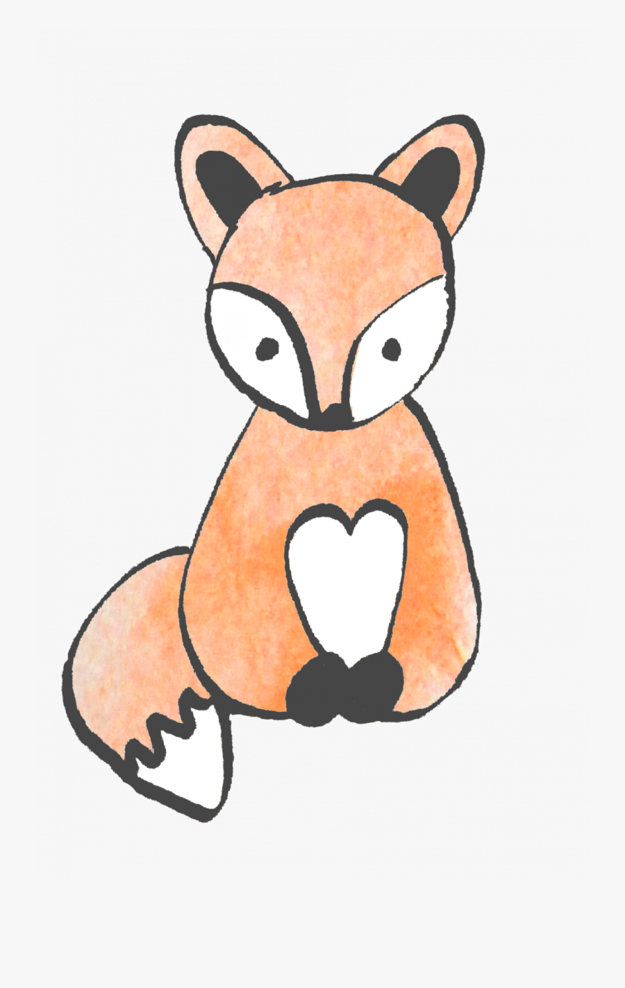 Cute Simple Fox Drawing Arctic Drawing Simple Fox Drawing - Woodland