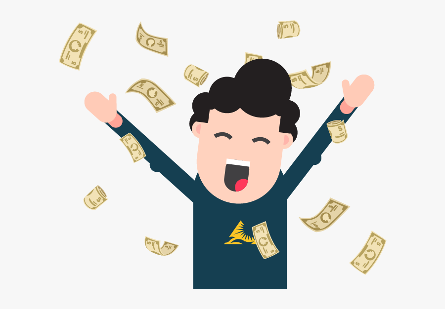 Rejoicing With Money - Make Money Vector Png, Transparent Clipart
