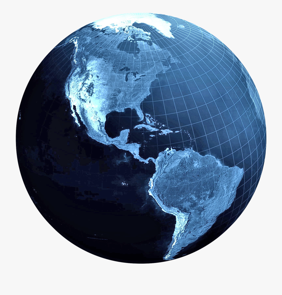 Flat Earth Globe World - Imagen Satelital De Norteamerica, Transparent Clipart