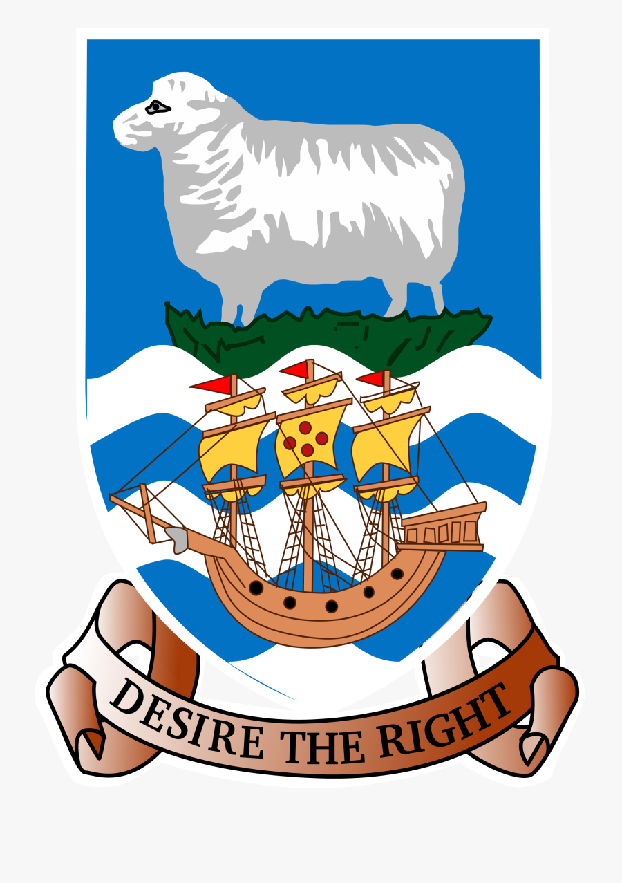 Falkland Islands Coat Of Arms, Transparent Clipart