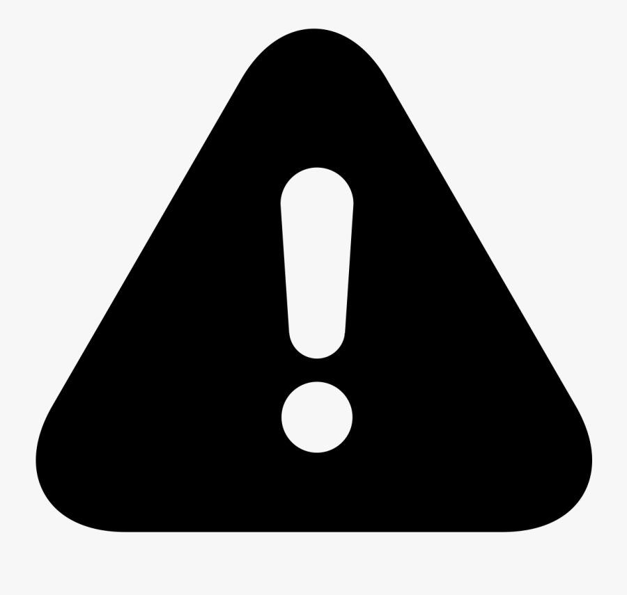 Warning Sign Icon, Transparent Clipart